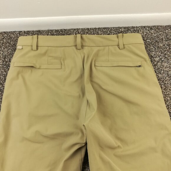 2020 Lululemon Pants Commission *Warpstreme Beige Tan 31x27 Classic Fit *Flaw - Picture 5 of 14